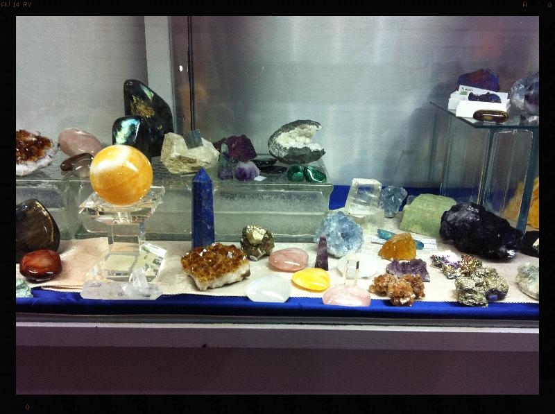 A selection of healing crystals