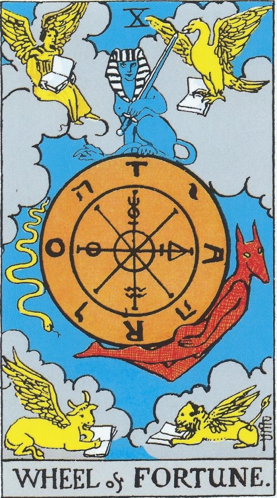 Tarot magic wheel of Fortune