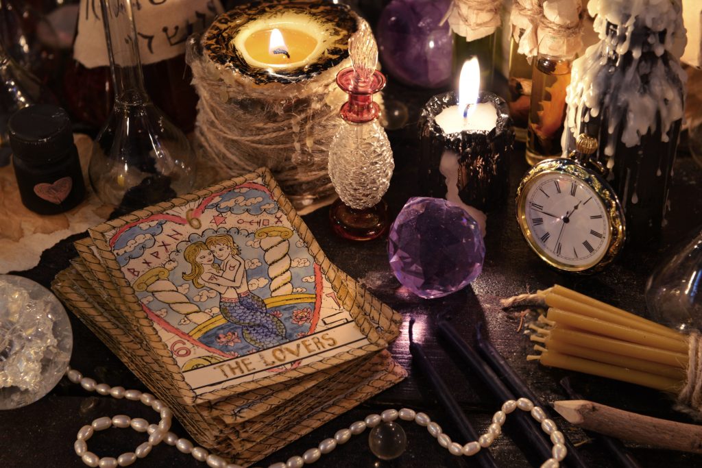 A Wich uses spell binding tools