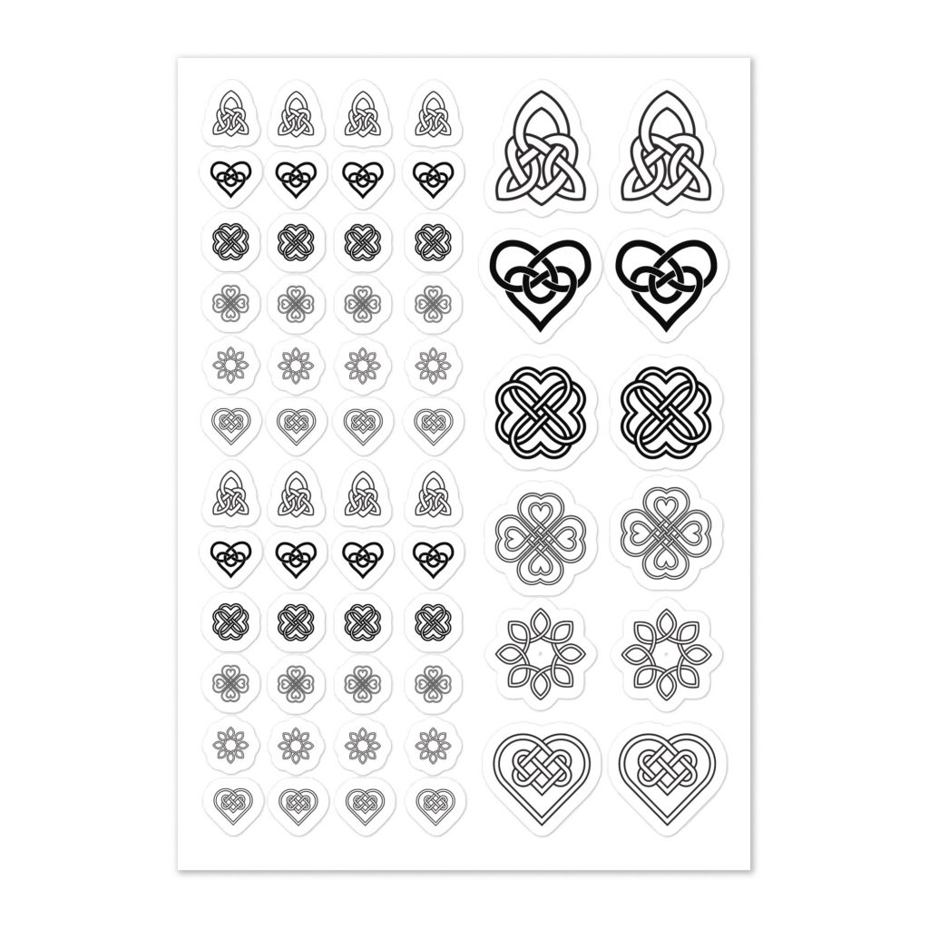 Love Protection Knot Sticker Sheet