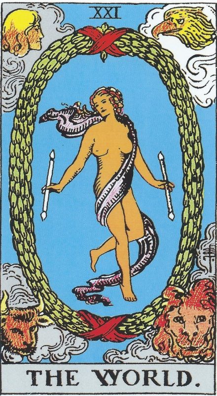 Major Arcana Card 21 The World  
