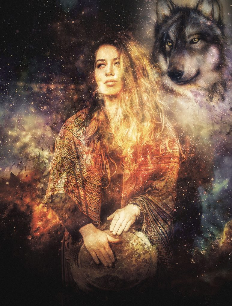 A psychic empath connecting with the unseen world