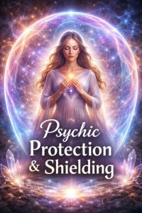 Psychic Shielding and Energy Protection As your sensitivity grows, learning to protect your energy becomes as important as developing your intuition. Psychic protection allows you to maintain healthy boundaries, stay grounded in your own energy, and feel safe as you expand your awareness.