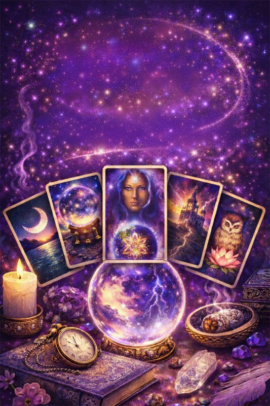 Free readings Online, and messages from spirit with tarot cards and intuitive spiritual guidance.