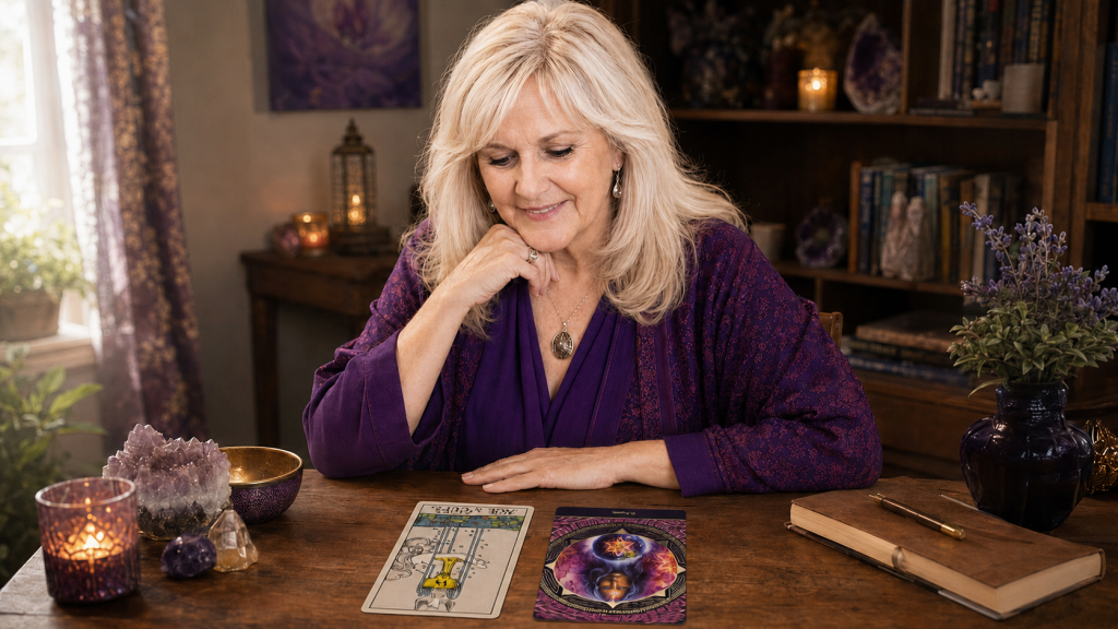 Anne-Marie intuitively reading cards 