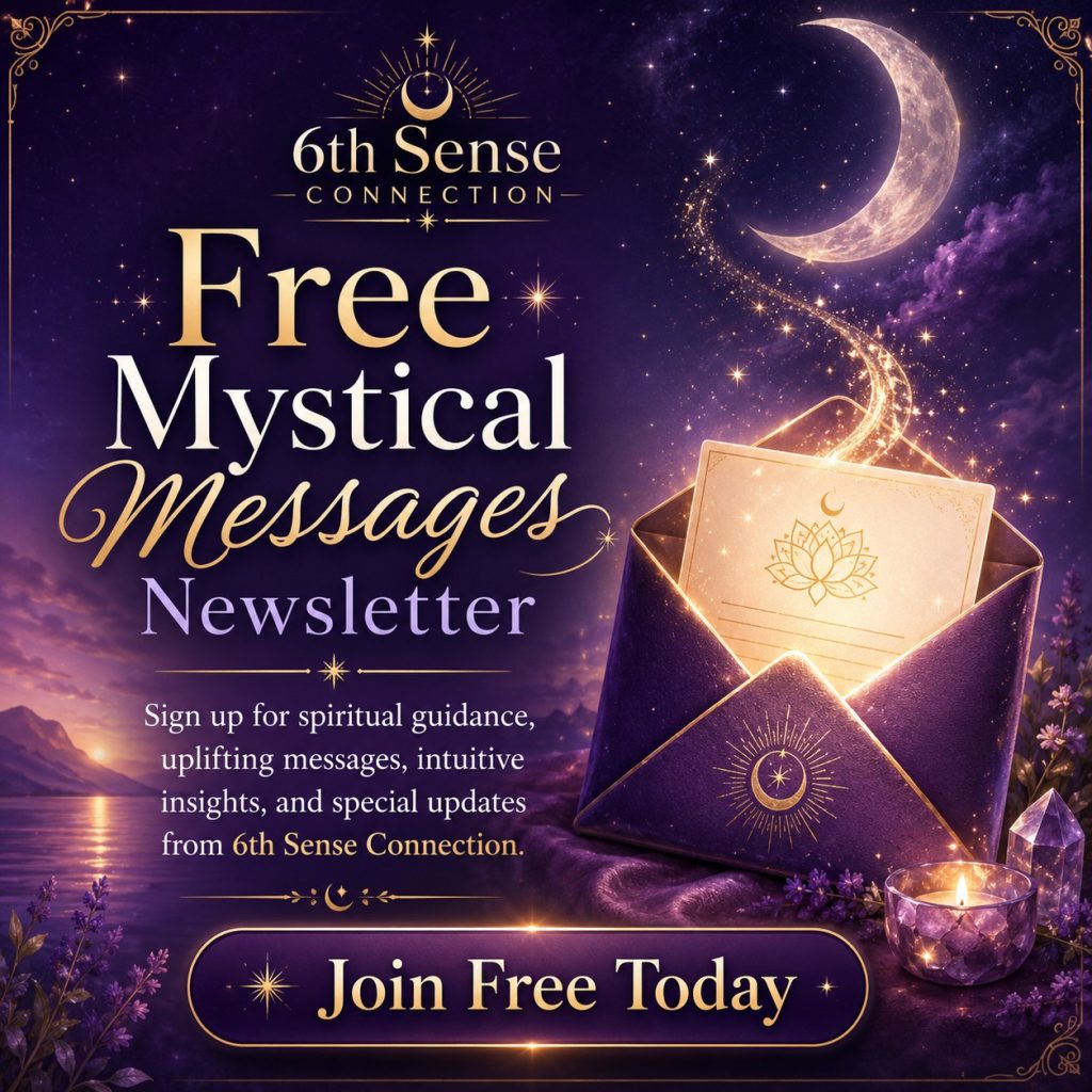 Free Mystical Messages Newsletter from 6th Sense Connection, featuring spiritual guidance, intuitive insights and uplifting messages.