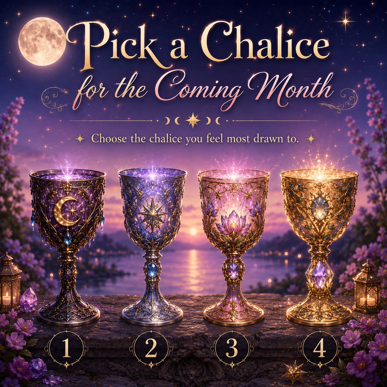 Pick a Card Reading: Choose a Chalice for the Coming Month